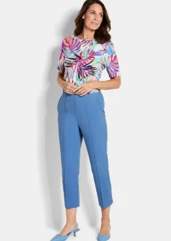 Pantalon 7/8 BELLA en bengaline, avec nervures