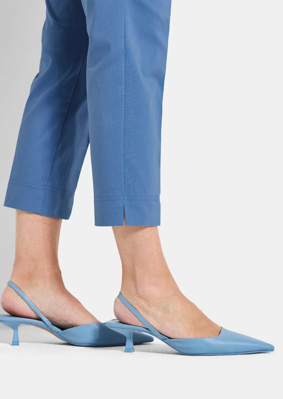 Pantalon 7/8 BELLA en bengaline, avec nervures