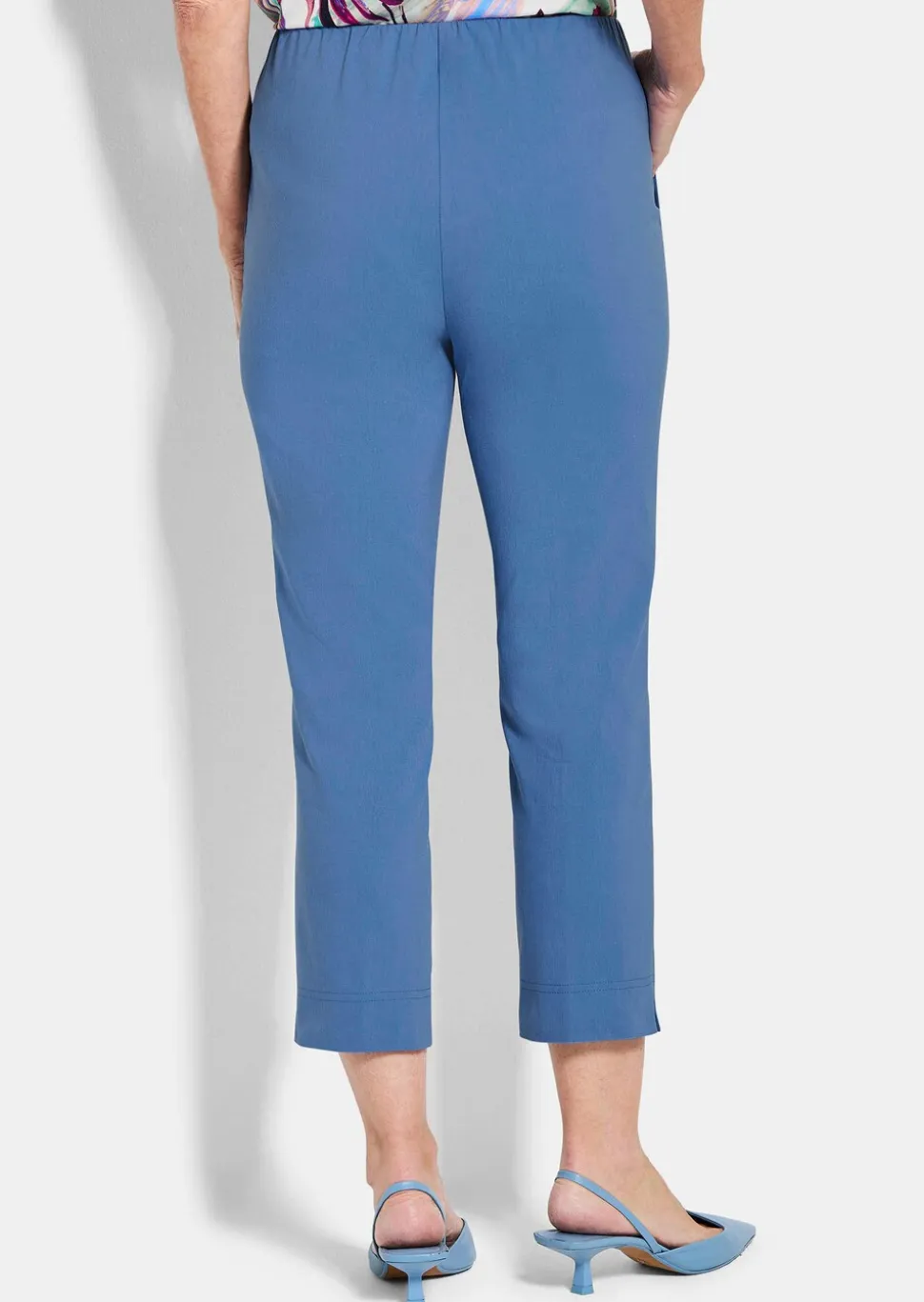 Pantalon 7/8 BELLA en bengaline, avec nervures