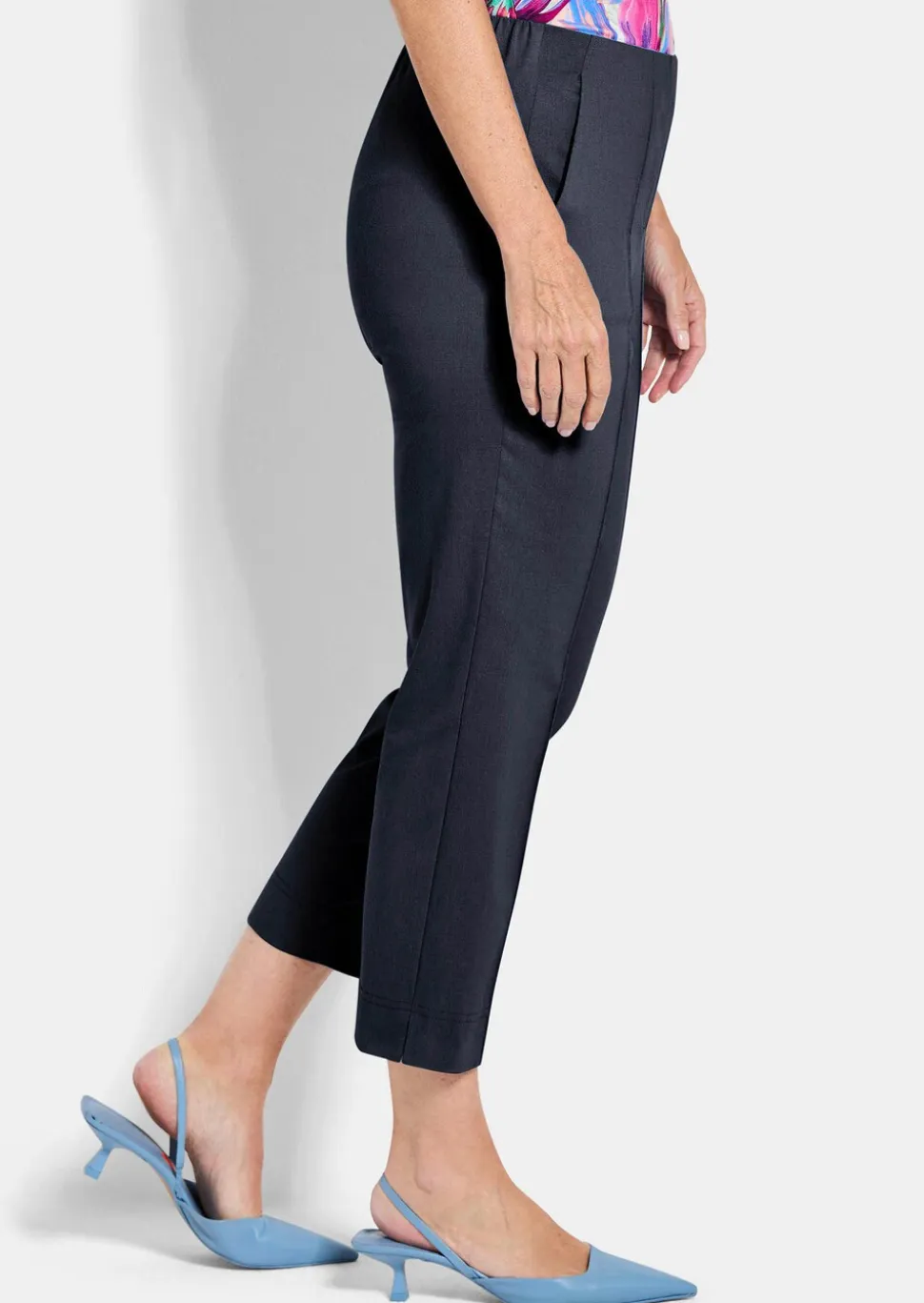 Pantalon 7/8 BELLA en bengaline, avec nervures