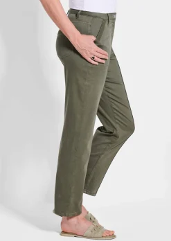 Pantalon cargo SARA avec plis nervurés