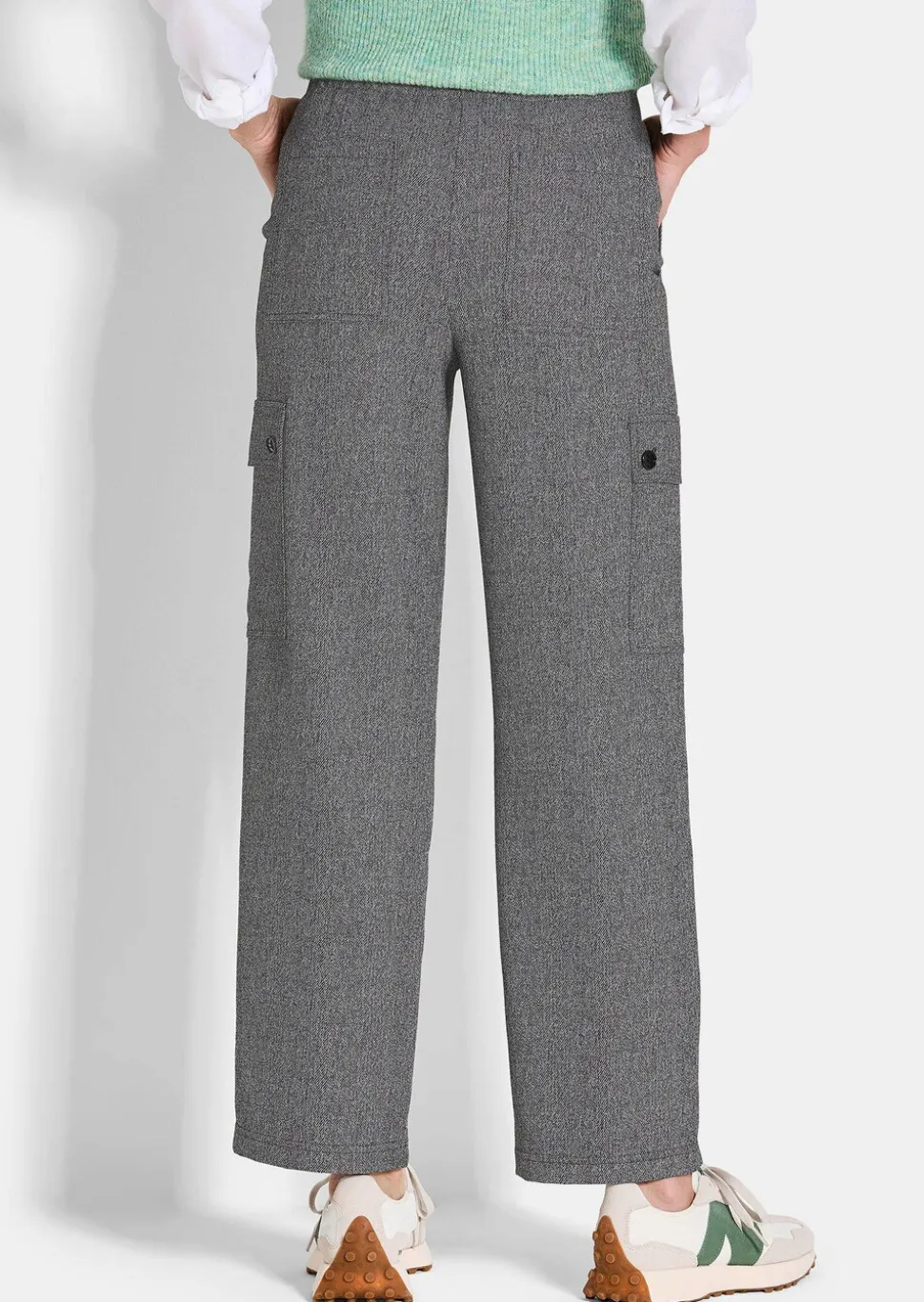 Pantalon cargo VERA en jersey de viscose