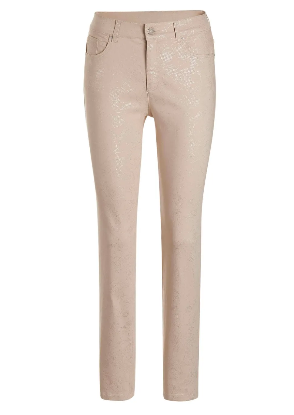 Pantalon CARLA avec imprimé floral légèrement brillant