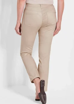 Pantalon CARLA avec imprimé floral légèrement brillant