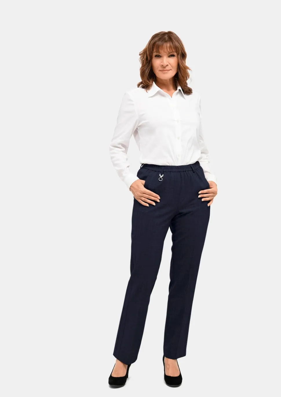 Pantalon CARLA en Trevira avec laine vierge