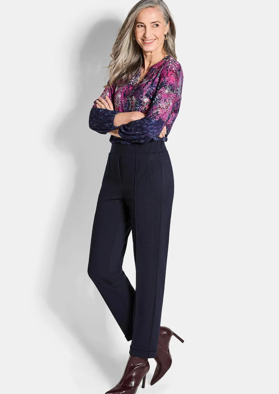Pantalon CARLA en viscose infroissable