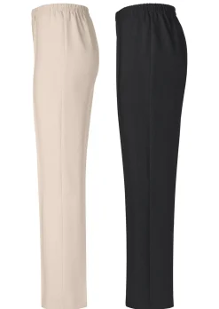 Pantalon CARLA à taille élastique en lot de 2