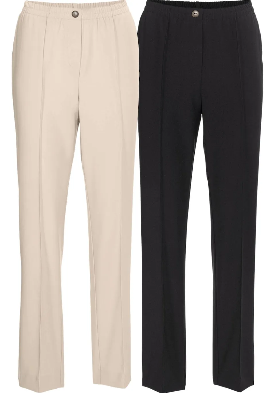 Pantalon CARLA à taille élastique en lot de 2