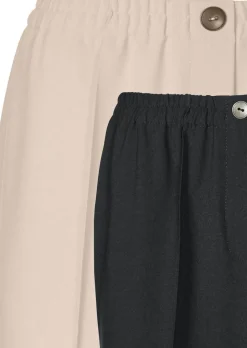 Pantalon CARLA à taille élastique en lot de 2