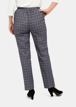 Pantalon à carreaux CARLA avec liserés