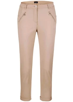 Pantalon chino LOUISA ultra-doux, en longueur cheville