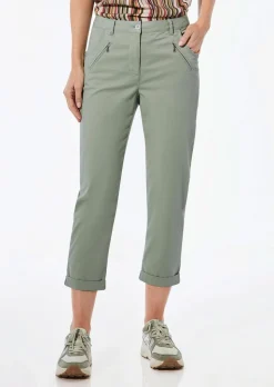 Pantalon chino LOUISA ultra-doux, en longueur cheville