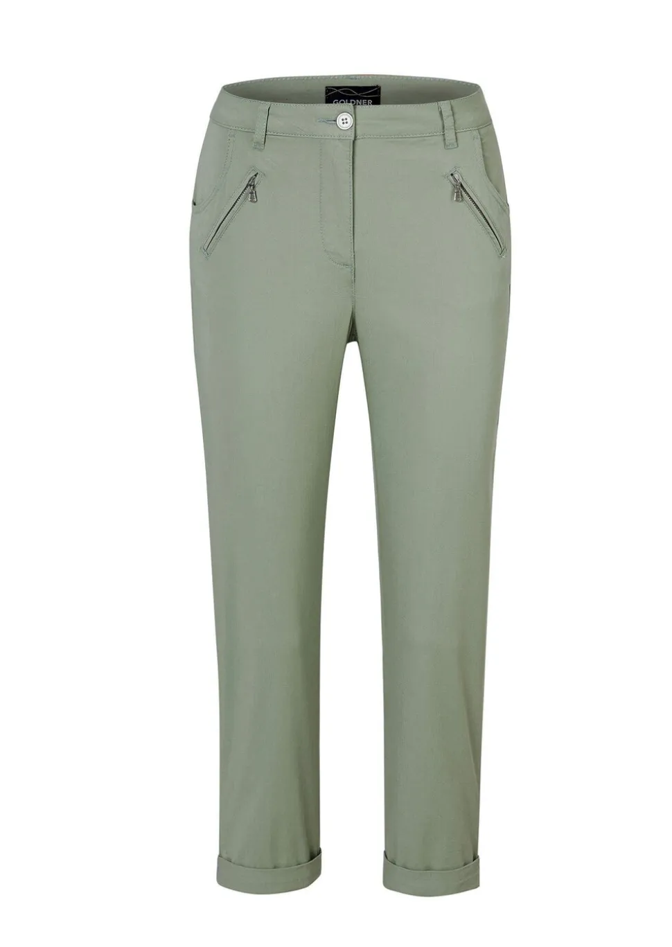 Pantalon chino LOUISA ultra-doux, en longueur cheville