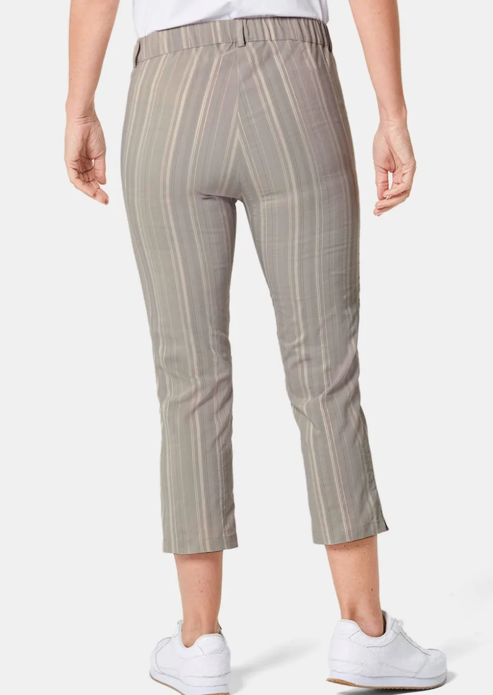 Pantalon court CARLA à rayures
