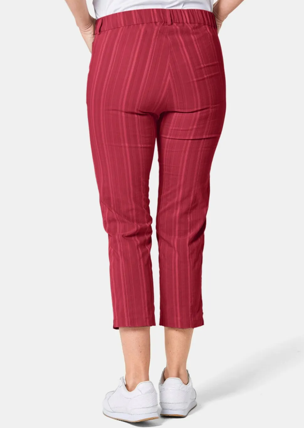 Pantalon court CARLA à rayures