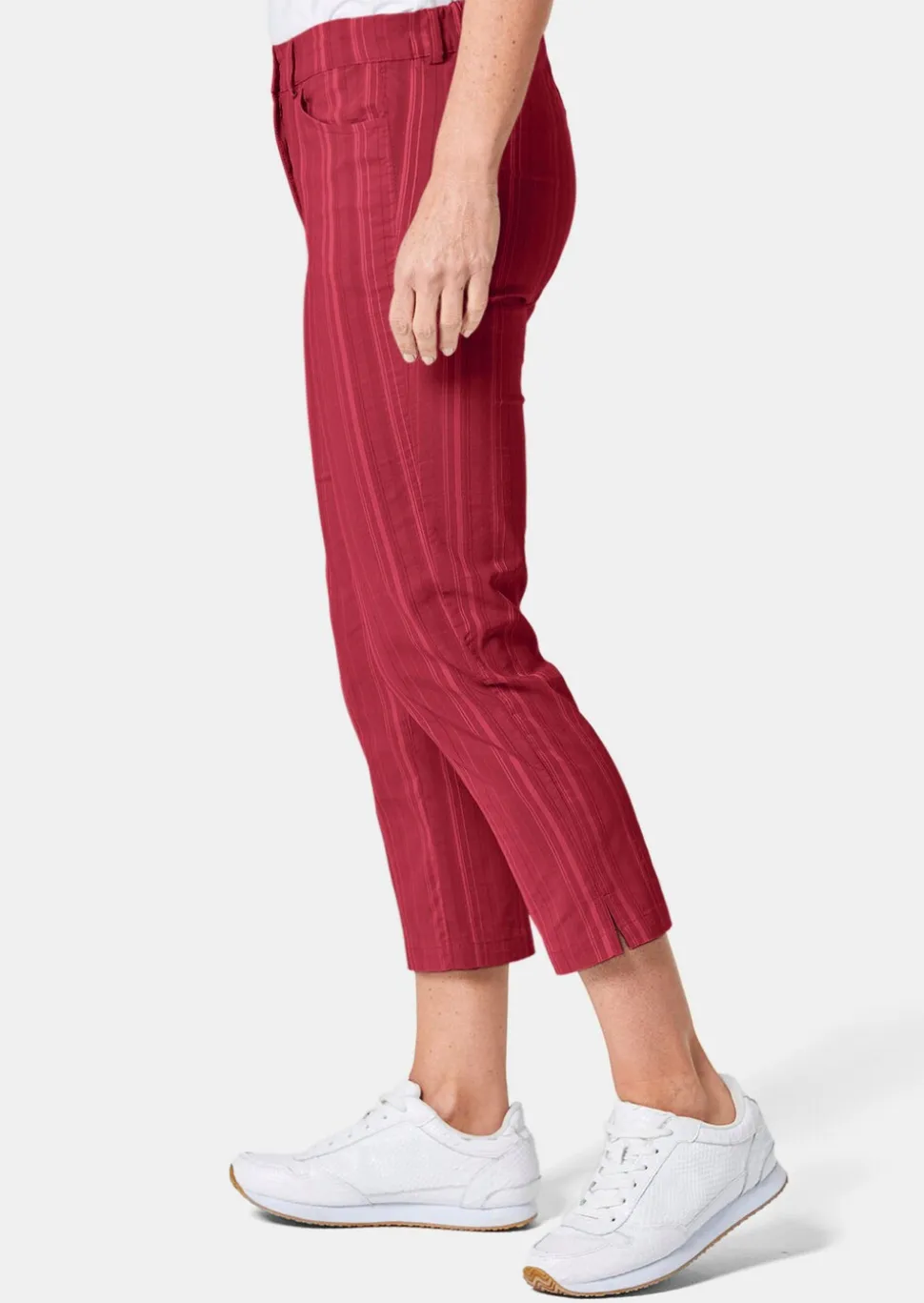 Pantalon court CARLA à rayures