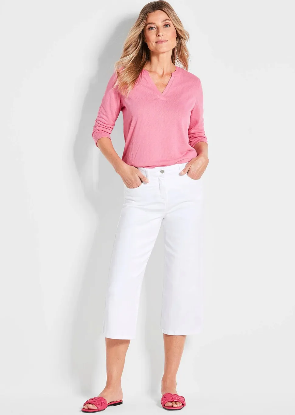 Pantalon court confortable