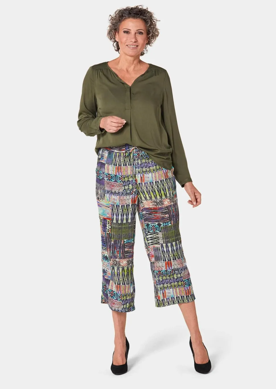 Pantalon court imprimé VERA
