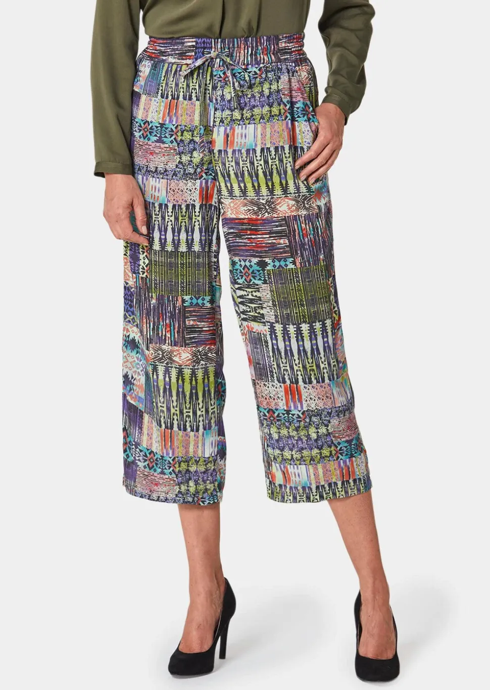 Pantalon court imprimé VERA