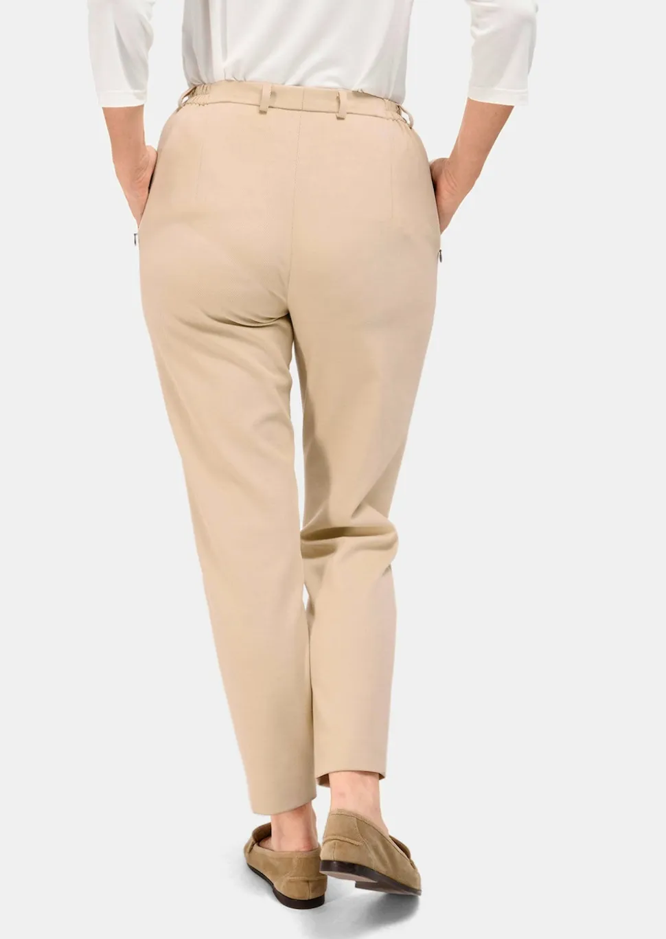 Pantalon à côtes coupe classique