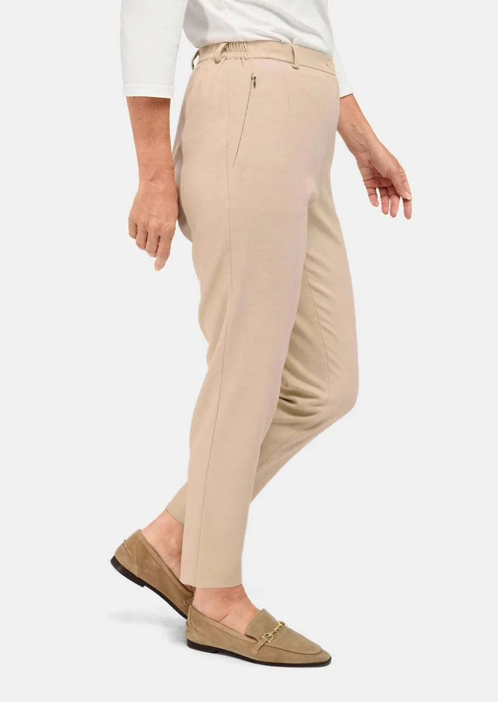 Pantalon à côtes coupe classique