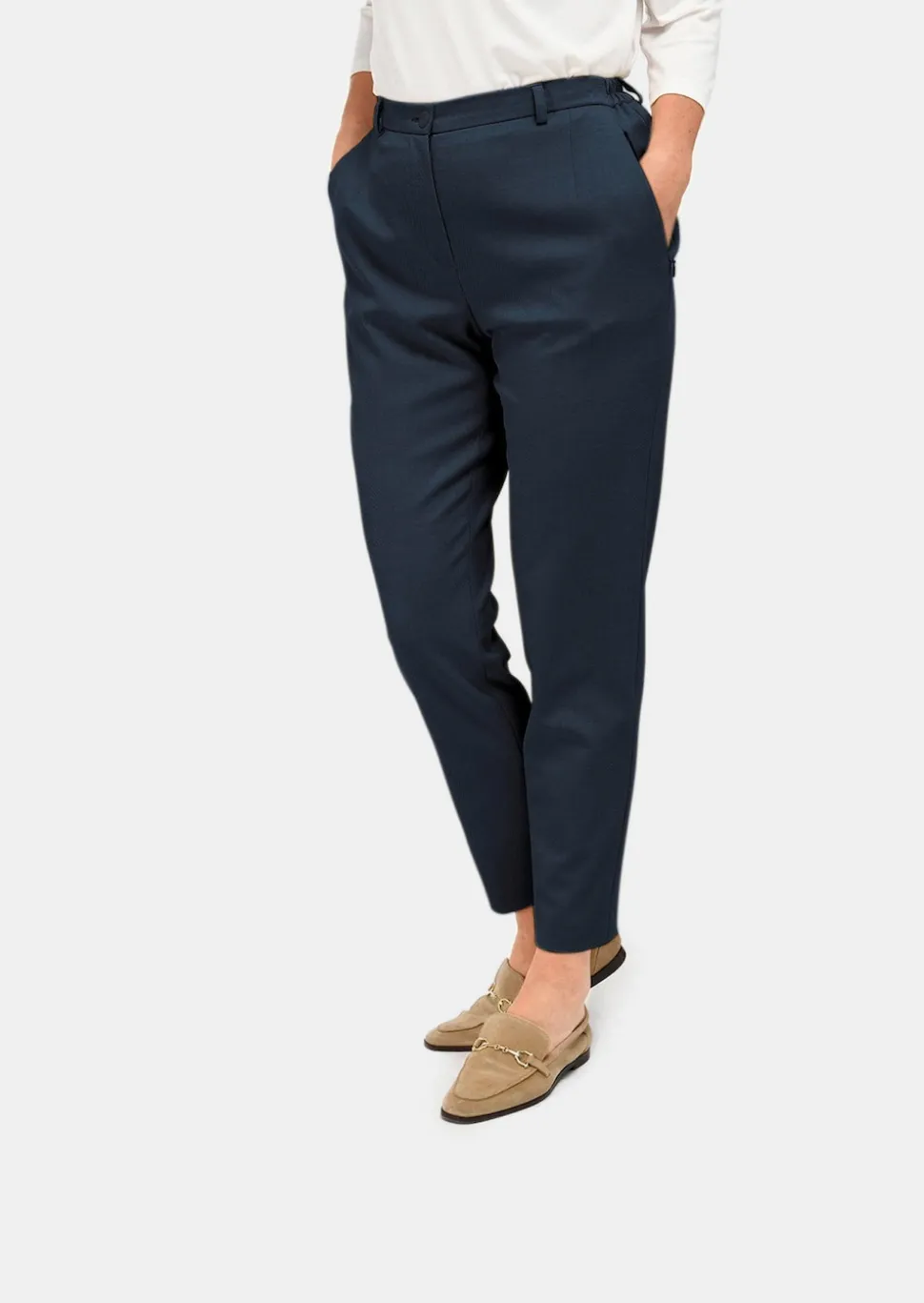 Pantalon à côtes coupe confort