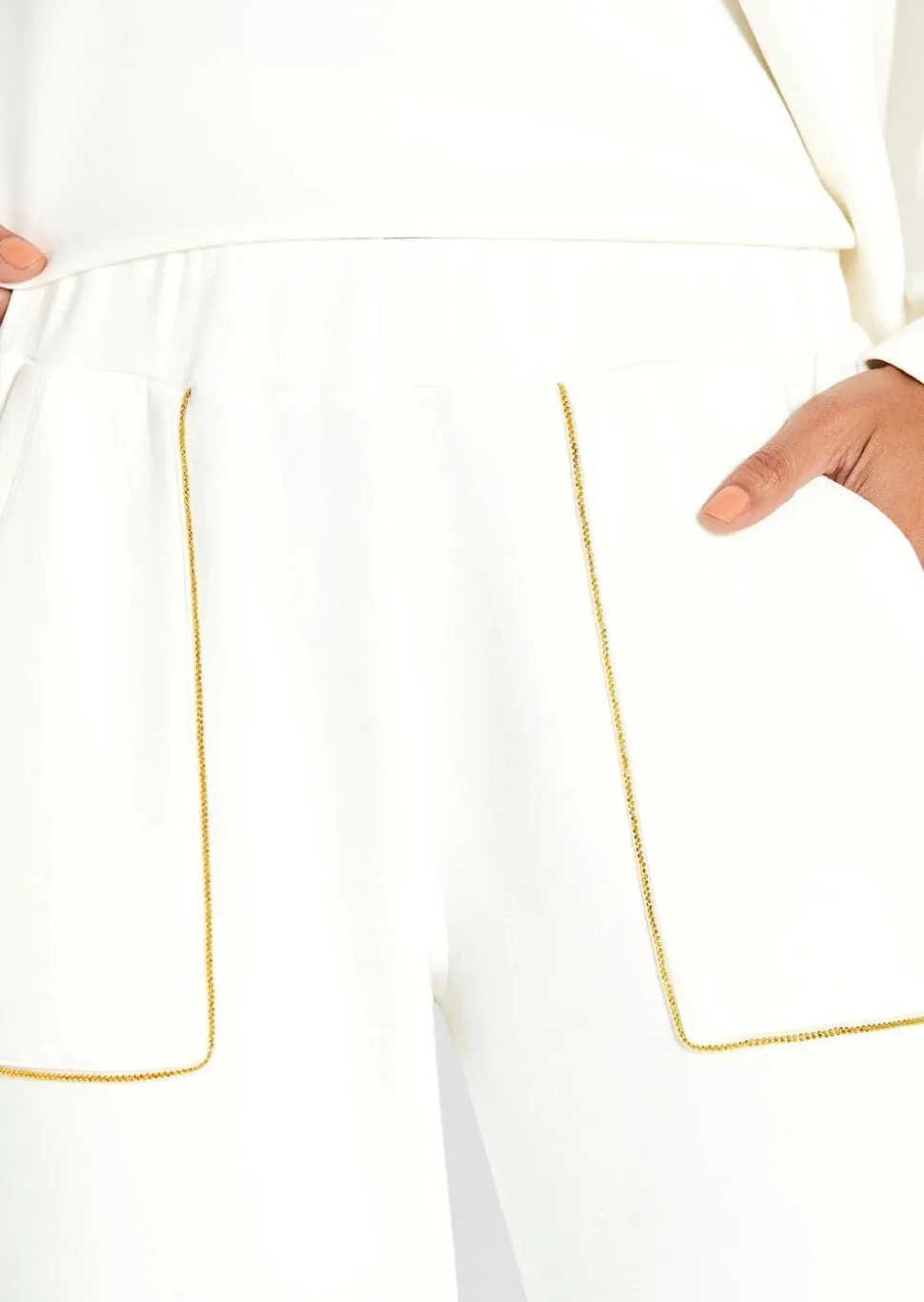 Pantalon de jogging avec bord fantaisie