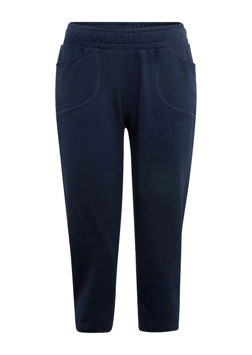 Pantalon de loisirs 3/4 confortable avec taille élastiquée et poches
