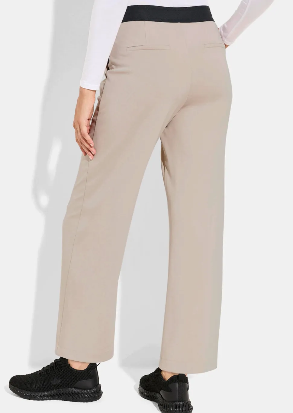 Pantalon de loisirs en jersey avec liseré