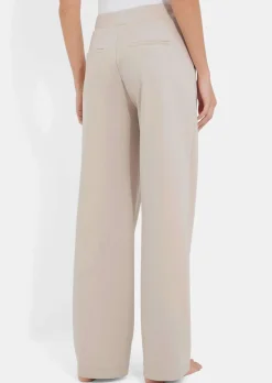 Pantalon de loisirs en tissu double face lisse