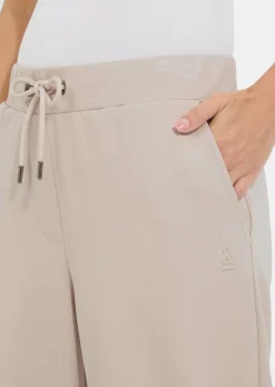 Pantalon de loisirs en tissu double face lisse