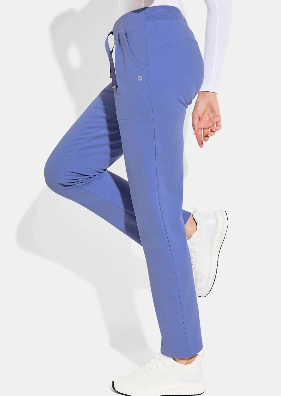 Pantalon de loisirs à jambes droites et ruban à nouer