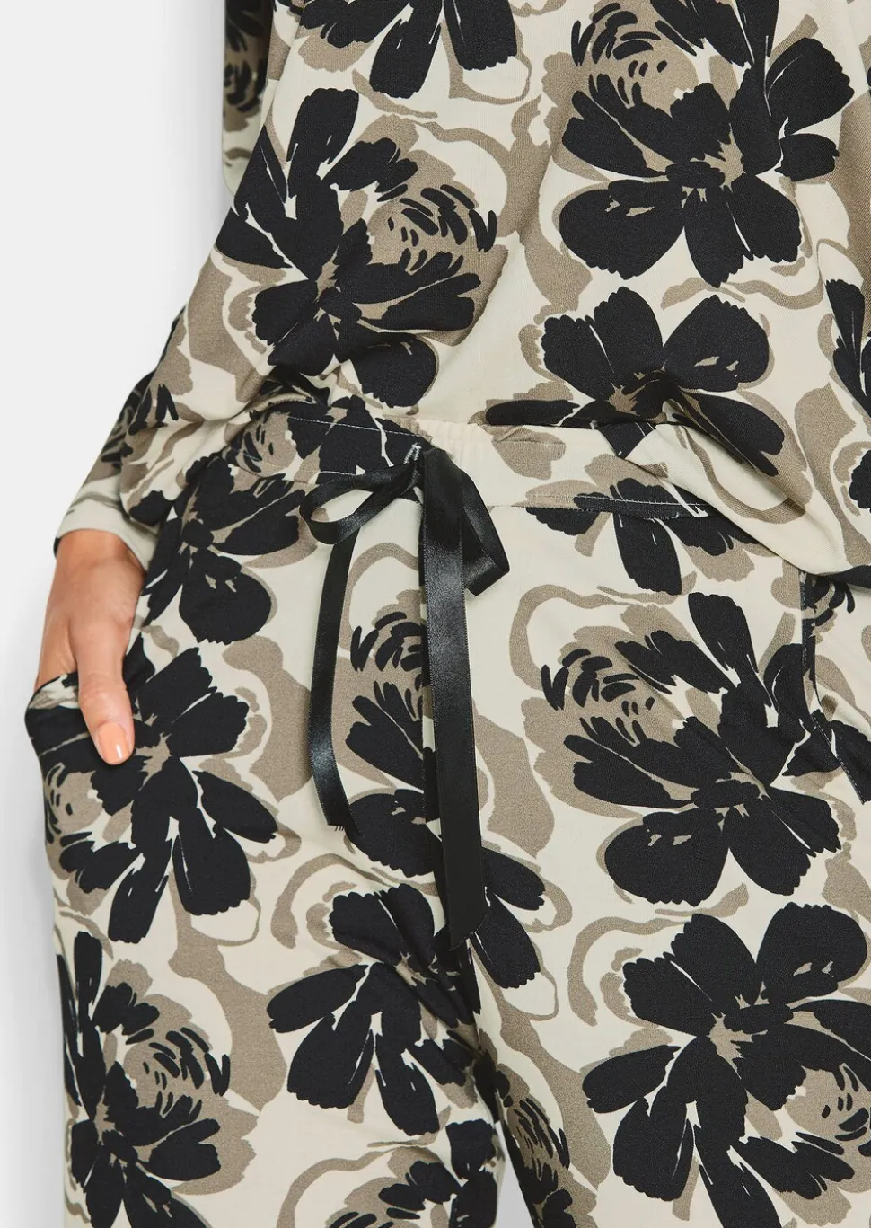 Pantalon de pyjama avec motif floral