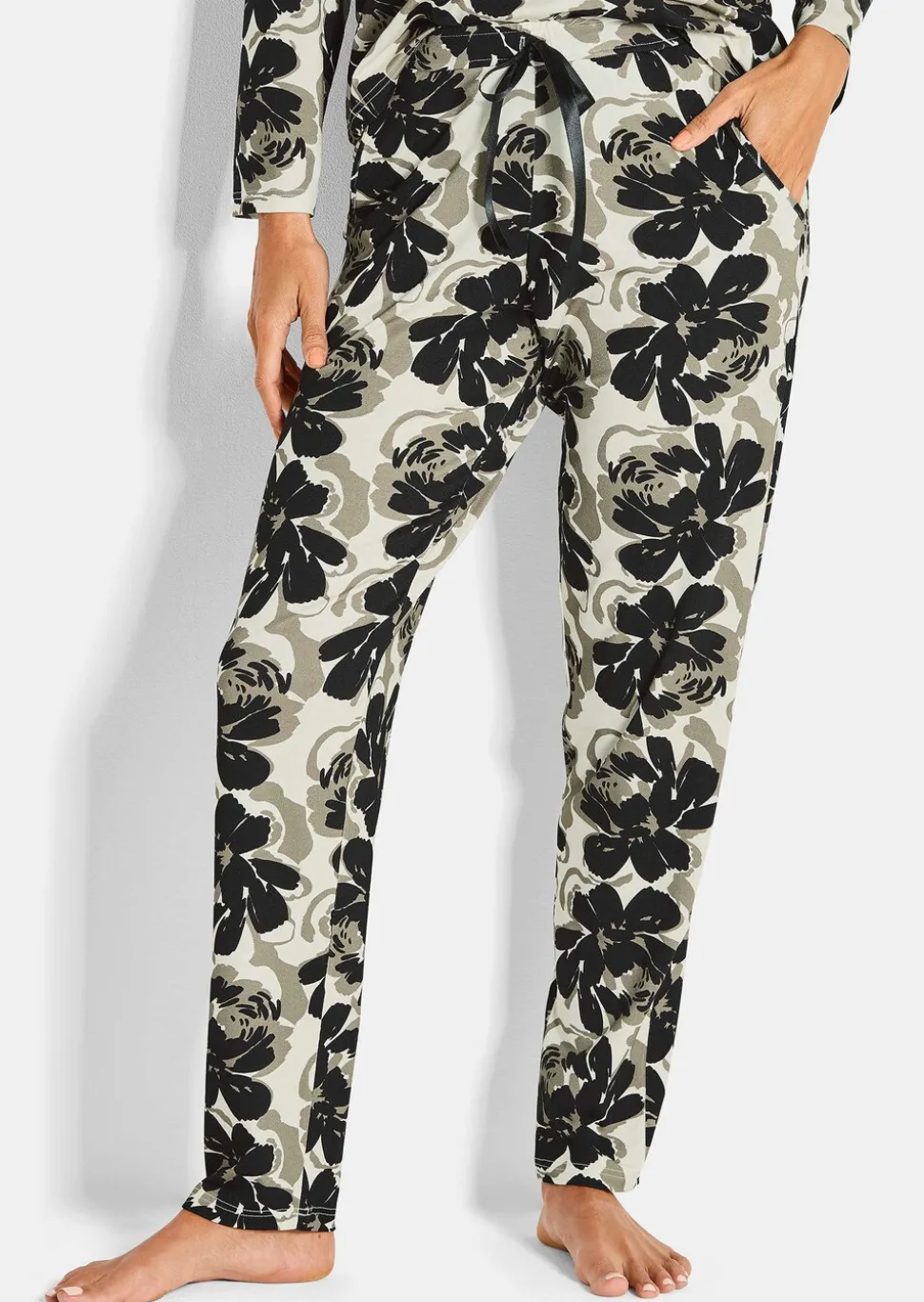 Pantalon de pyjama avec motif floral