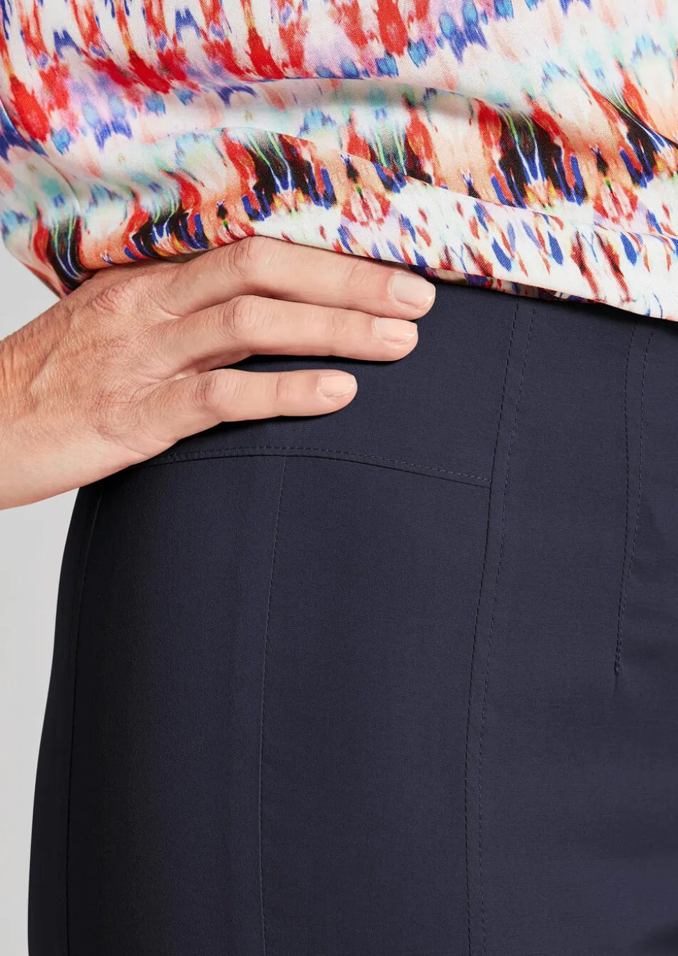 Pantalon en bengaline CARLA, facile d'entretien