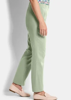 Pantalon en bengaline LOUISA, aspect jean