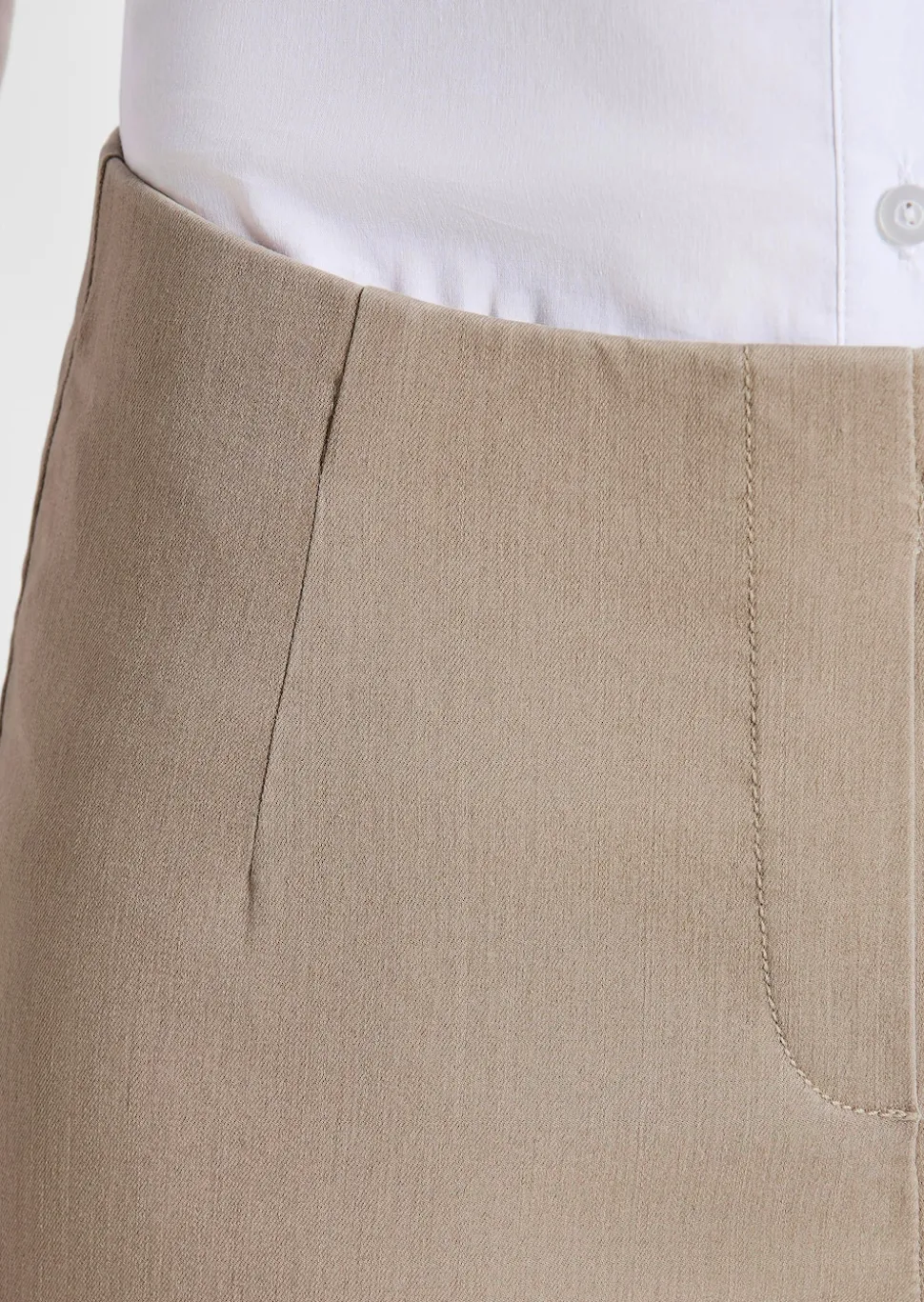 Pantalon en bengaline LOUISA, aspect jean