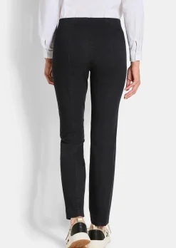 Pantalon en bengaline LOUISA, aspect jean