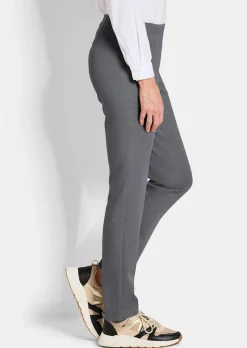 Pantalon en bengaline LOUISA, aspect jean