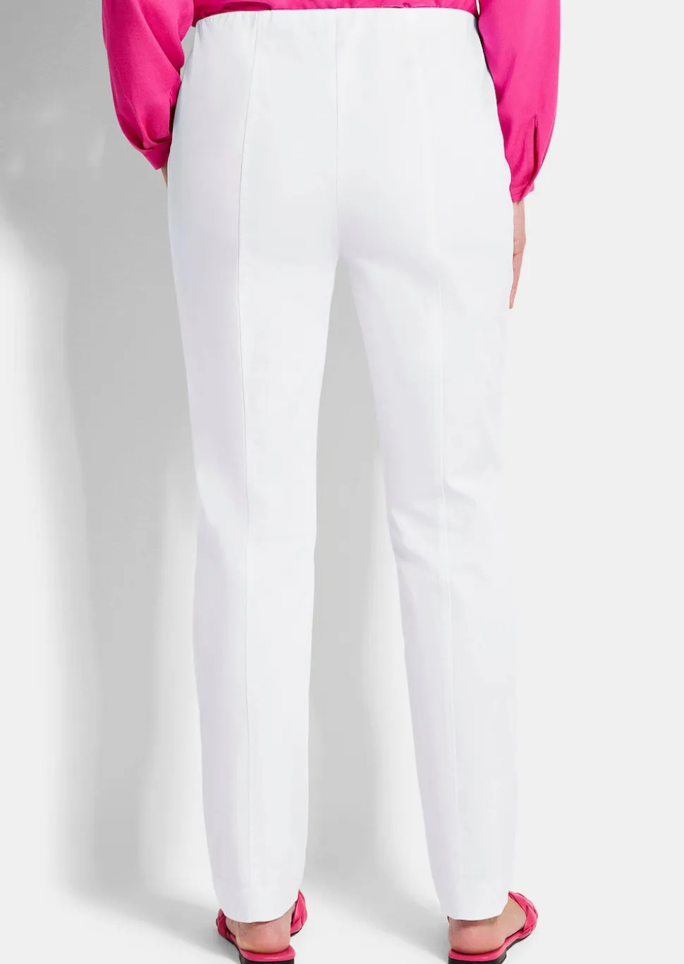 Pantalon en bengaline LOUISA, aspect jean