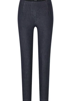 Pantalon en bengaline LOUISA, aspect jean