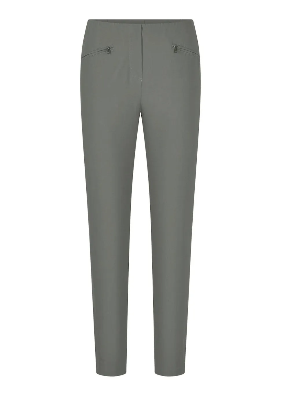 Pantalon en bengaline LOUISA. Coupe ajustée. Intérieur légèrement molletonné.