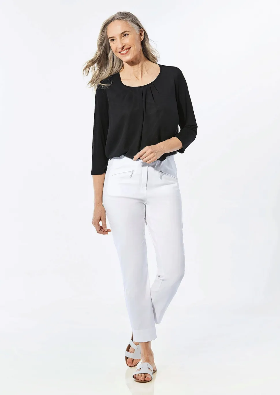 Pantalon 7/8 en bengaline LOUISA