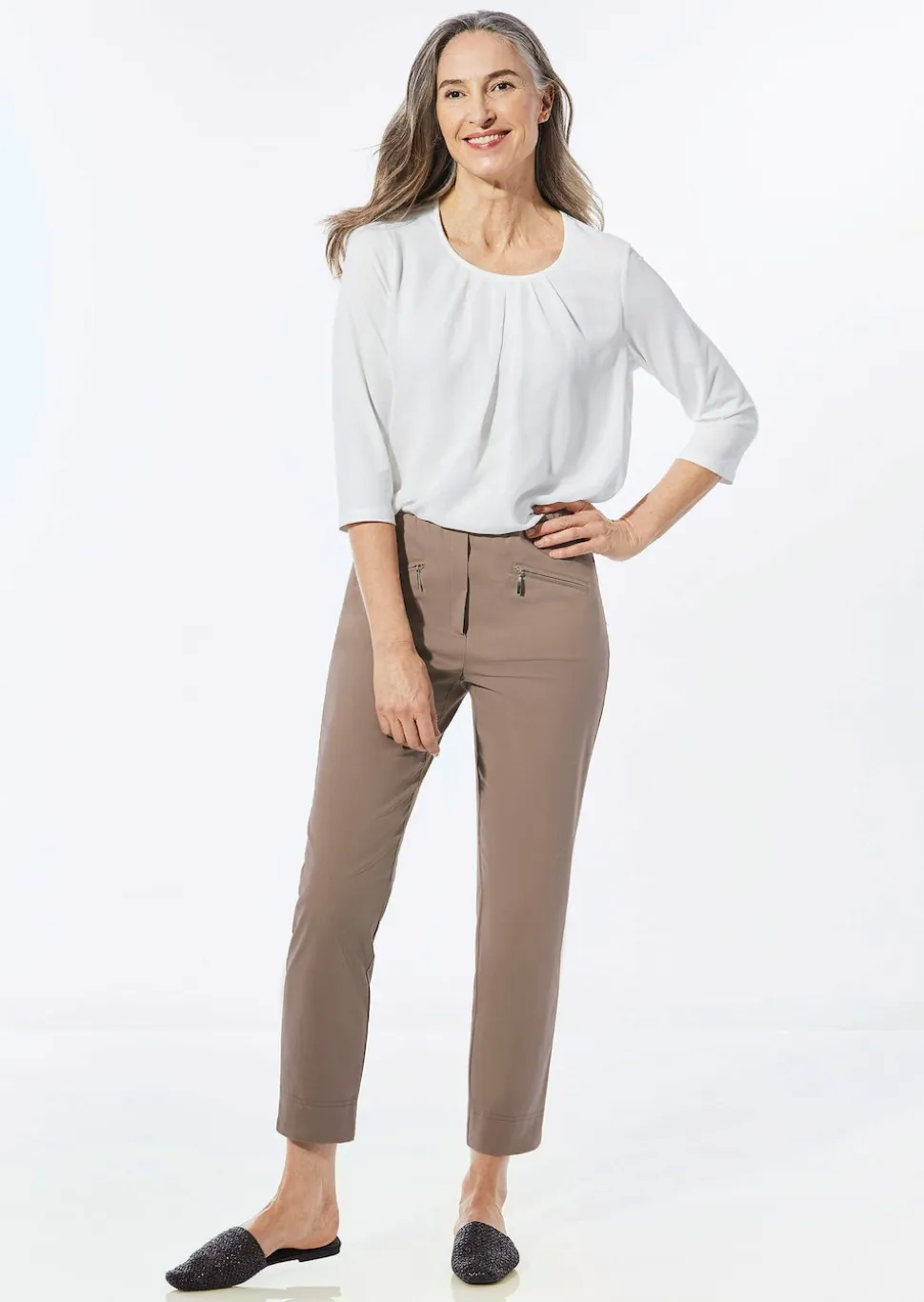 Pantalon 7/8 en bengaline LOUISA
