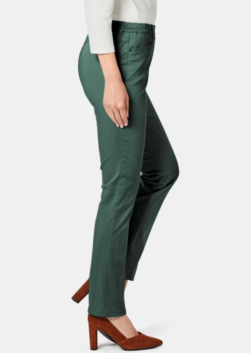 Pantalon en coton satiné LOUISA