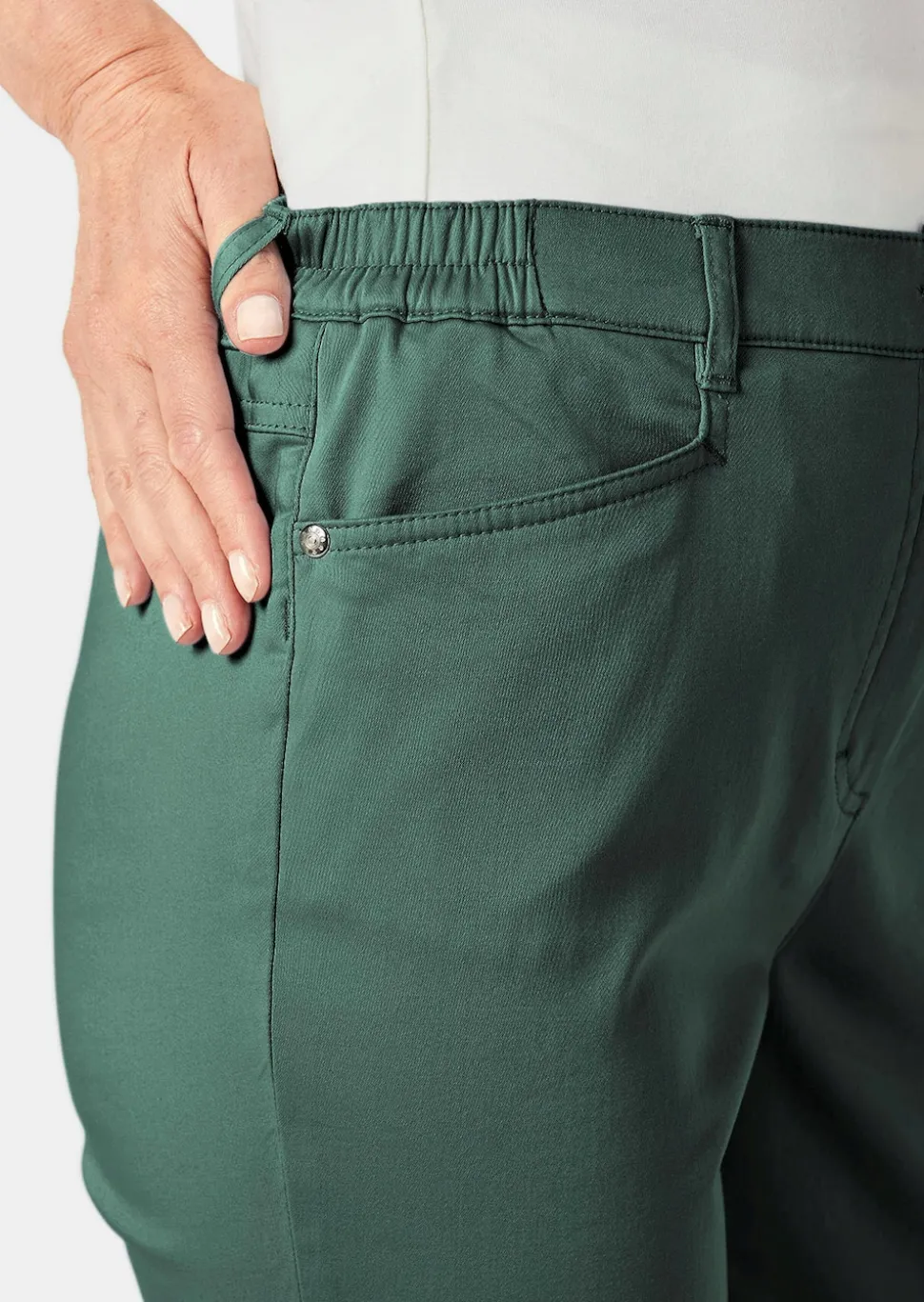 Pantalon en coton satiné LOUISA