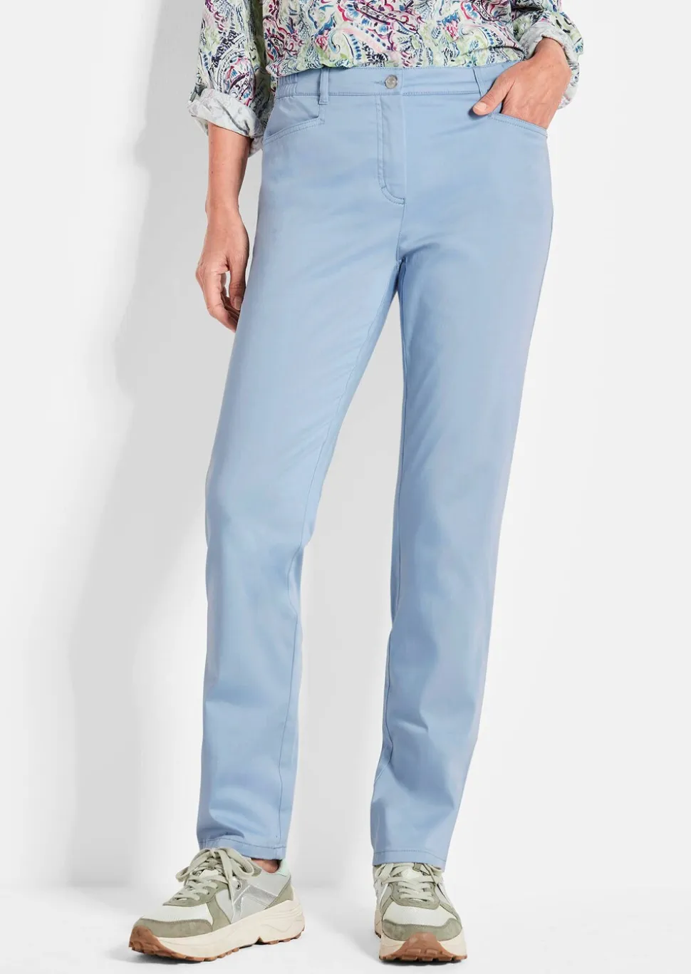 Pantalon en coton satiné LOUISA