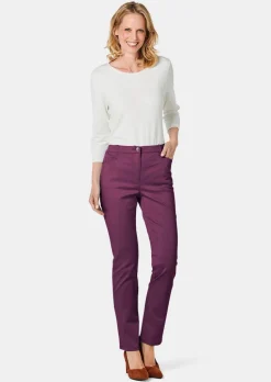 Pantalon en coton satiné LOUISA
