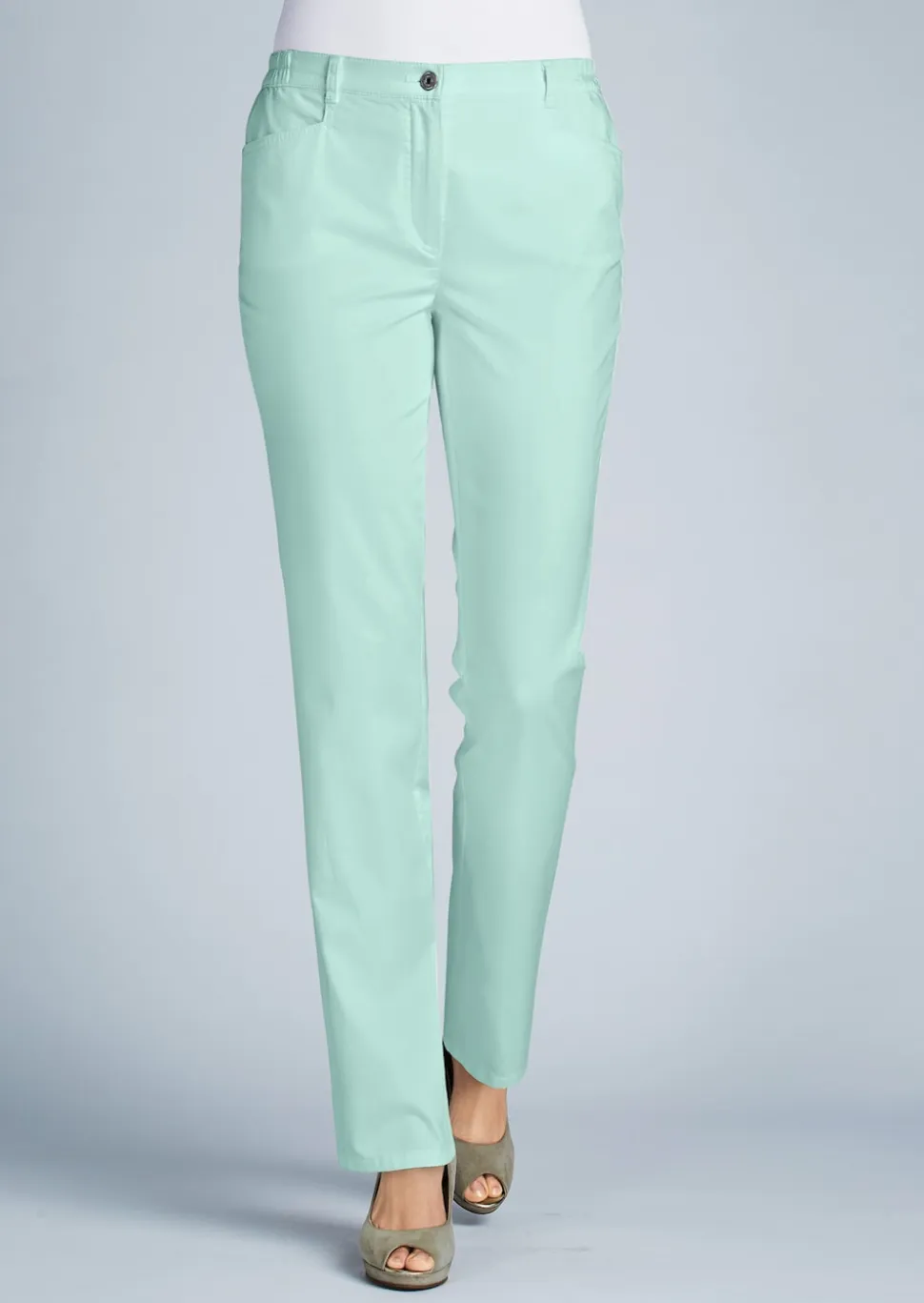 Pantalon en coton satiné LOUISA