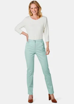 Pantalon en coton satiné LOUISA